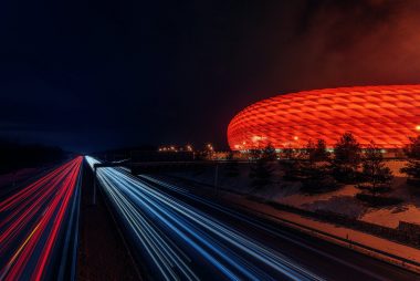 time lapse photography during nighttime